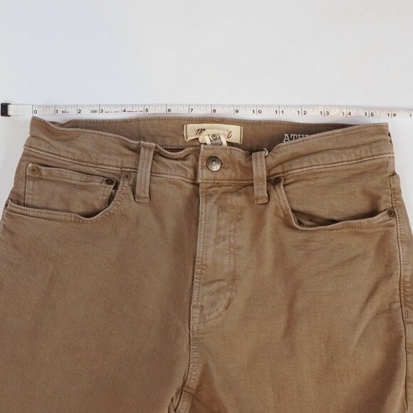 Madewell Athletic Slim Jeans Olive Green Khaki - 32 x 32 - Picture 5 of 6